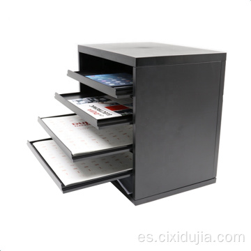 Organizador de escritorio con caja de almacenamiento de archivos multifunción de 5 niveles